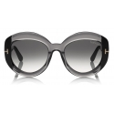 Tom Ford - Bianca Sunglasses - Round Sunglasses - Grey - FT0581 - Sunglasses - Tom Ford Eyewear