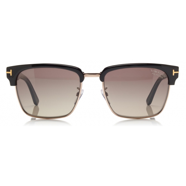 Tom Ford - River Polarized Vintage Square Sunglasses - Occhiali da Sole Quadrati - Nero - FT0367P - Tom Ford Eyewear