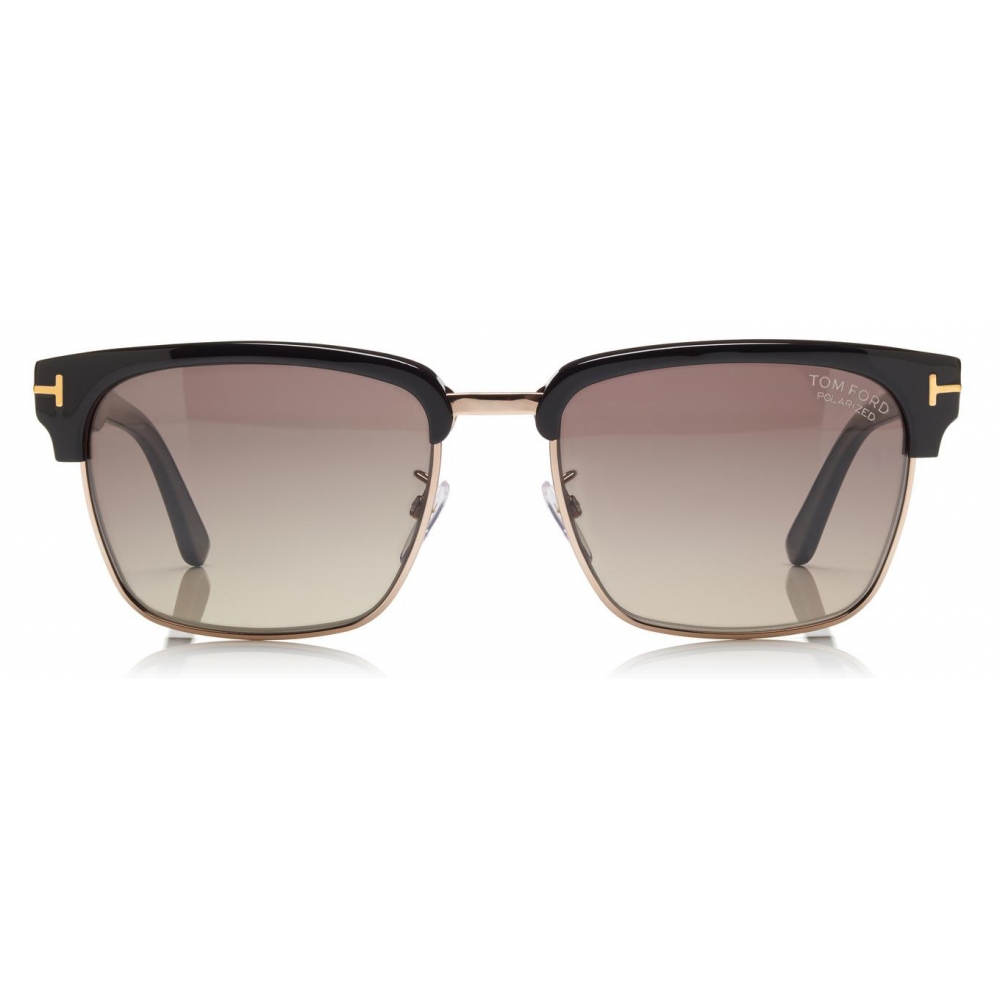 Tom Ford - River Polarized Vintage Square Sunglasses - Square Sunglasses -  Black - FT0367P - Sunglasses - Tom Ford Eyewear - Avvenice