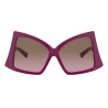 Valentino - Butterfly Sunglasses in Acetate with Roman Stud - Fuchsia Gradient Brown - Valentino Eyewear