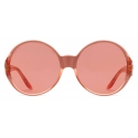 Gucci - Round Sunglasses - Orange - Gucci Eyewear