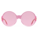 Gucci - Round Sunglasses - Pink - Gucci Eyewear