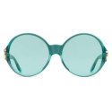 Gucci - Round Sunglasses - Light Blue - Gucci Eyewear