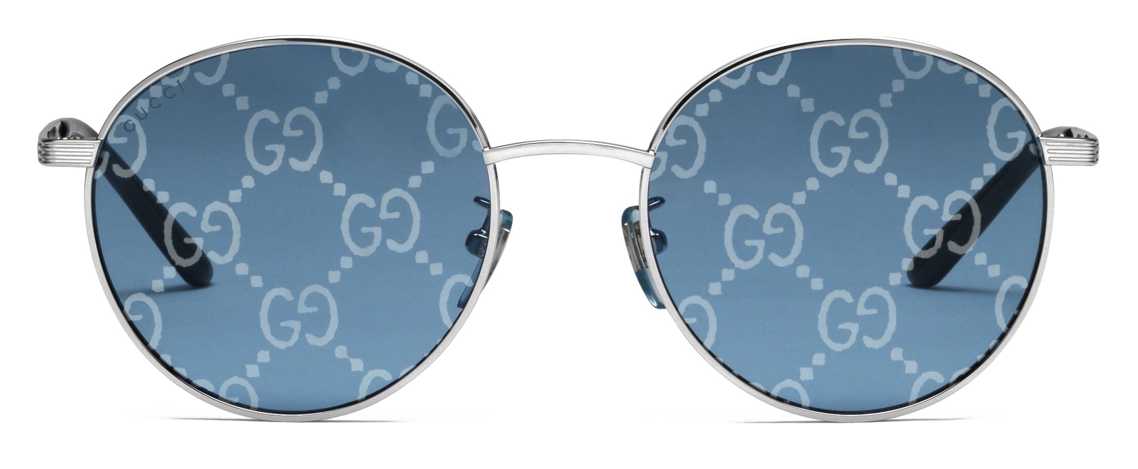 Gucci Eyewear GG-monogram square-frame Sunglasses - Blue