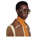 Gucci - Occhiali da Sole Quadrati - Nero Giallo - Gucci Eyewear