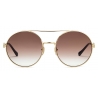 Gucci - Occhiali da Sole Rotondi - Oro Marrone Arancione - Gucci Eyewear