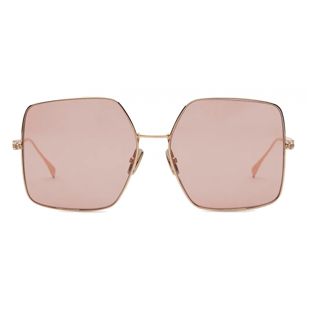 Fendi - Baguette - Square Sunglasses - Pink - Sunglasses - Fendi ...