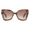 Fendi - Fendi Roma - Cat-Eye Sunglasses - Havana - Sunglasses - Fendi Eyewear