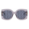 Fendi - Fendi Roma - Occhiali da Sole Squadrata Oversize - Grigio - Occhiali da Sole - Fendi Eyewear