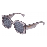 Fendi - Fendi Roma - Oversized Square Sunglasses - Gray - Sunglasses - Fendi Eyewear