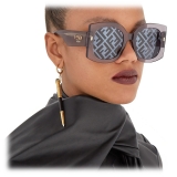 Fendi - Fendi Roma - Oversized Square Sunglasses - Gray - Sunglasses - Fendi Eyewear