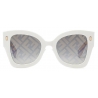 Fendi - Fendi Roma - Occhiali da Sole Squadrata - Bianco - Occhiali da Sole - Fendi Eyewear