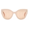 Fendi - Fendi Roma - Occhiali da Sole Cat-Eye - Oro Rosa - Occhiali da Sole - Fendi Eyewear