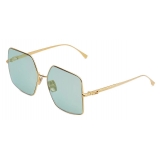 Fendi - Baguette - Square Oversize Sunglasses - Gold Green Silver - Sunglasses - Fendi Eyewear