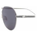Fendi - Baguette - Round Sunglasses - Gray - Sunglasses - Fendi Eyewear