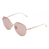 Fendi - Baguette - Round Sunglasses - Rose Gold - Sunglasses - Fendi Eyewear