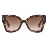 Fendi - Fendi Roma - Occhiali da Sole Squadrata - Havana - Occhiali da Sole - Fendi Eyewear