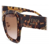 Fendi - Fendi Roma - Square Sunglasses - Havana - Sunglasses - Fendi Eyewear