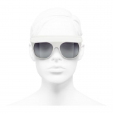 Chanel - Occhiali da Sole a Visiera - Bianco Grigio - Chanel Eyewear