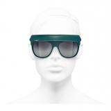 Chanel - Visor Sunglasses - Dark Green Gray - Chanel Eyewear