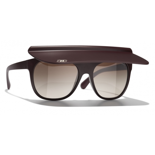 Chanel - Visor Sunglasses - Brown - Chanel Eyewear