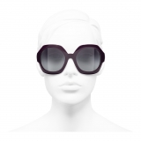 Chanel - Occhiali da Sole Rotondi - Bianco Grigio - Chanel Eyewear