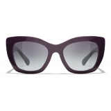 Chanel - Occhiali da Sole Cat-Eye - Viola Grigio - Chanel Eyewear