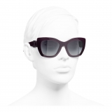 Chanel - Occhiali da Sole Cat-Eye - Viola Grigio - Chanel Eyewear
