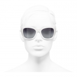 Chanel - Occhiali da Sole Cat-Eye - Bianco Grigio - Chanel Eyewear