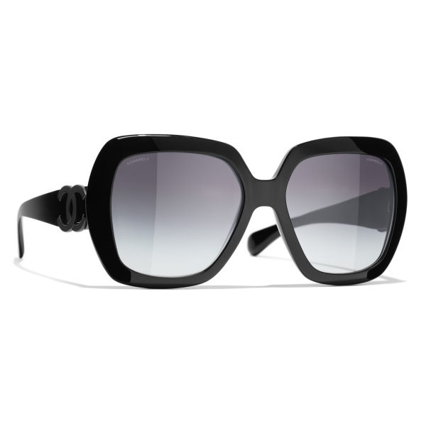 Chanel - Square Sunglasses - Black Gray - Chanel Eyewear