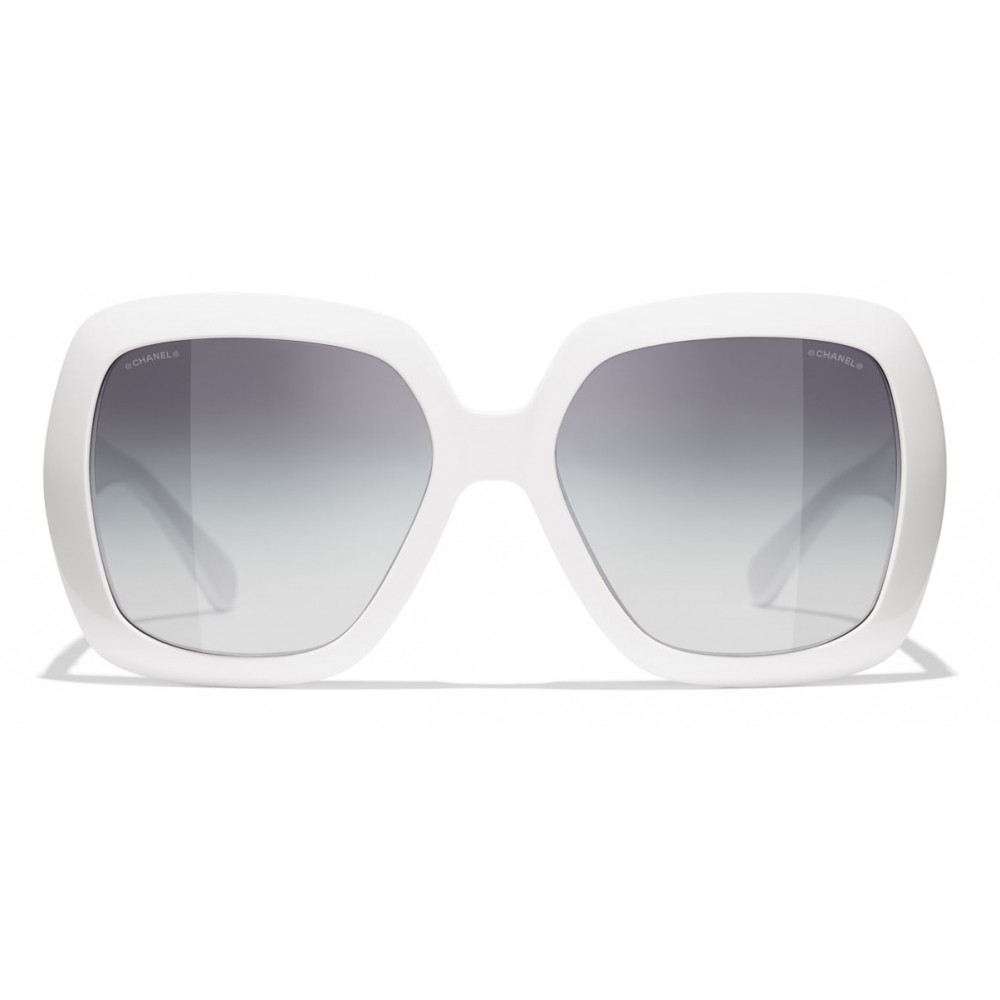 Goggle glasses Chanel White in Plastic - 17657418