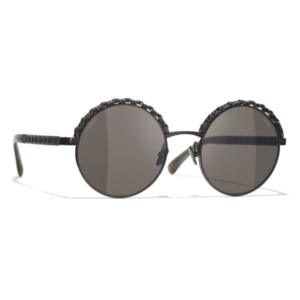 Chanel - Round Sunglasses - Brown - Chanel Eyewear