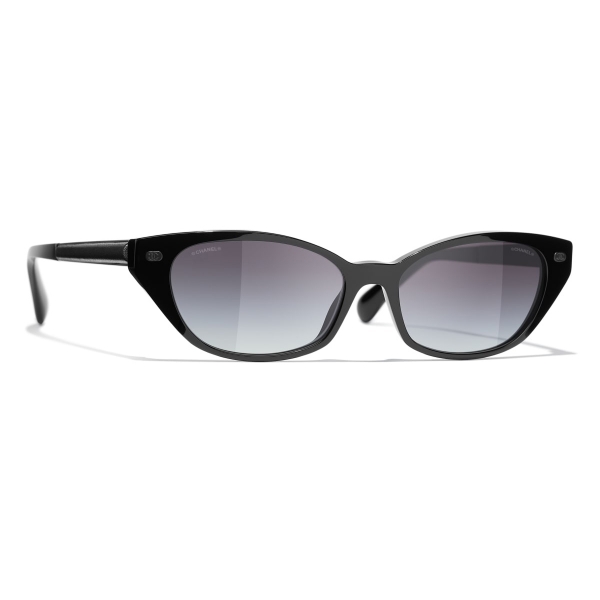 Chanel - Cat-Eye Sunglasses - Black Gray - Chanel Eyewear