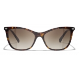 Chanel - Cat-Eye Sunglasses - Tortoise Brown - Chanel Eyewear