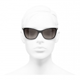 Chanel - Cat-Eye Sunglasses - Black Gold Brown - Chanel Eyewear