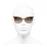 Chanel - Cat-Eye Sunglasses - Transparent Brown - Chanel Eyewear