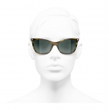 Chanel - Cat-Eye Sunglasses - Tortoise Green - Chanel Eyewear