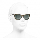 Chanel - Cat-Eye Sunglasses - Tortoise Green - Chanel Eyewear