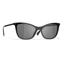 Chanel - Cat-Eye Sunglasses - Black Gray - Chanel Eyewear