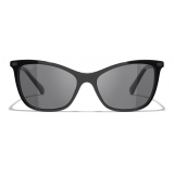 Chanel - Cat-Eye Sunglasses - Black Gray - Chanel Eyewear