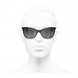 Chanel - Cat-Eye Sunglasses - Black Gray - Chanel Eyewear