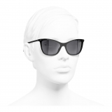 Chanel - Cat-Eye Sunglasses - Black Gray - Chanel Eyewear