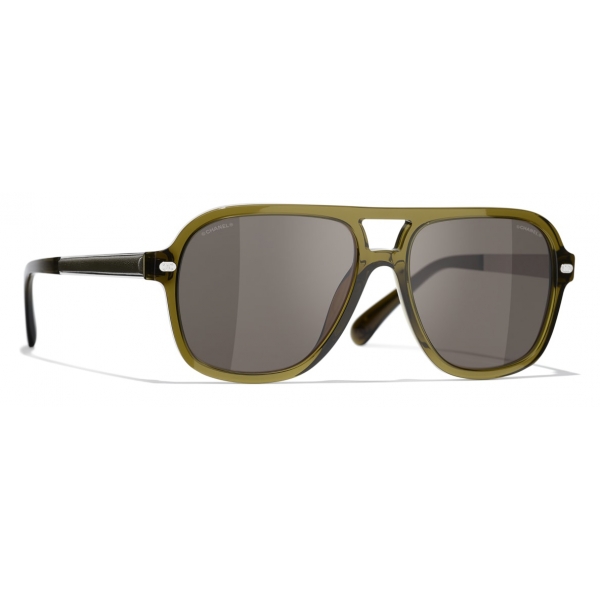 Chanel - Pilot Sunglasses - Khaki Brown - Chanel Eyewear