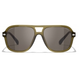 Chanel - Pilot Sunglasses - Khaki Brown - Chanel Eyewear