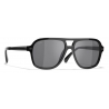 Chanel - Pilot Sunglasses - Black Gray - Chanel Eyewear