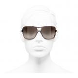 Chanel - Occhiali da Sole Pilota - Marrone Chiaro - Chanel Eyewear