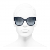Chanel - Occhiali da Sole a Farfalla - Blu Scuro - Chanel Eyewear
