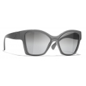 Chanel - Butterfly Sunglasses - Light Gray - Chanel Eyewear