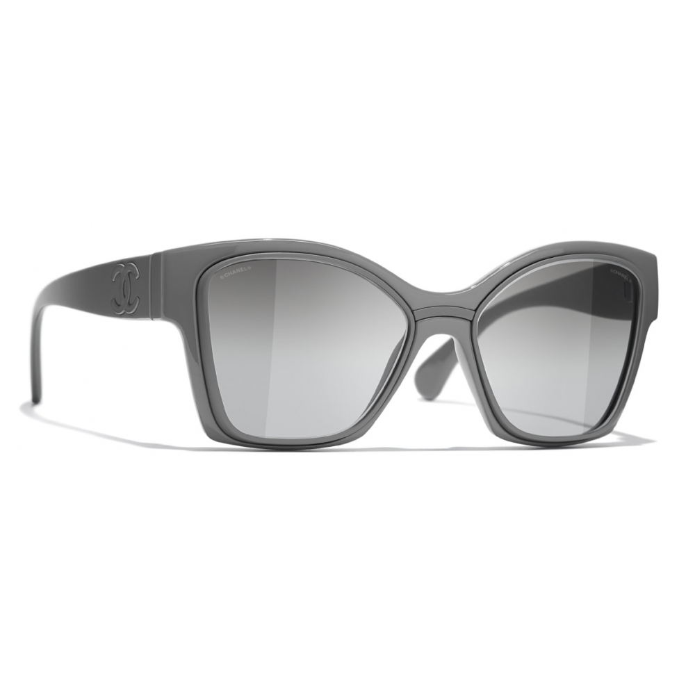 Chanel - Butterfly Sunglasses - Light Gray - Chanel Eyewear - Avvenice