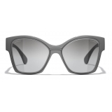 Chanel - Butterfly Sunglasses - Light Gray - Chanel Eyewear